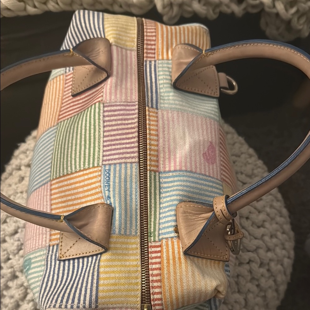 Y2K Dooney & Bourke seersucker multicolored speedy - Picture 6 of 12